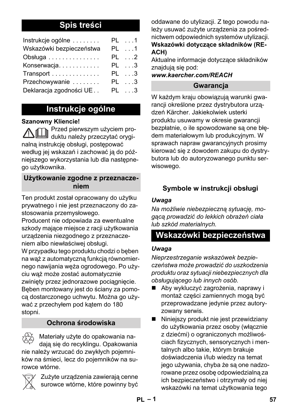 Karcher Autoreel User Manual | Page 57 / 90