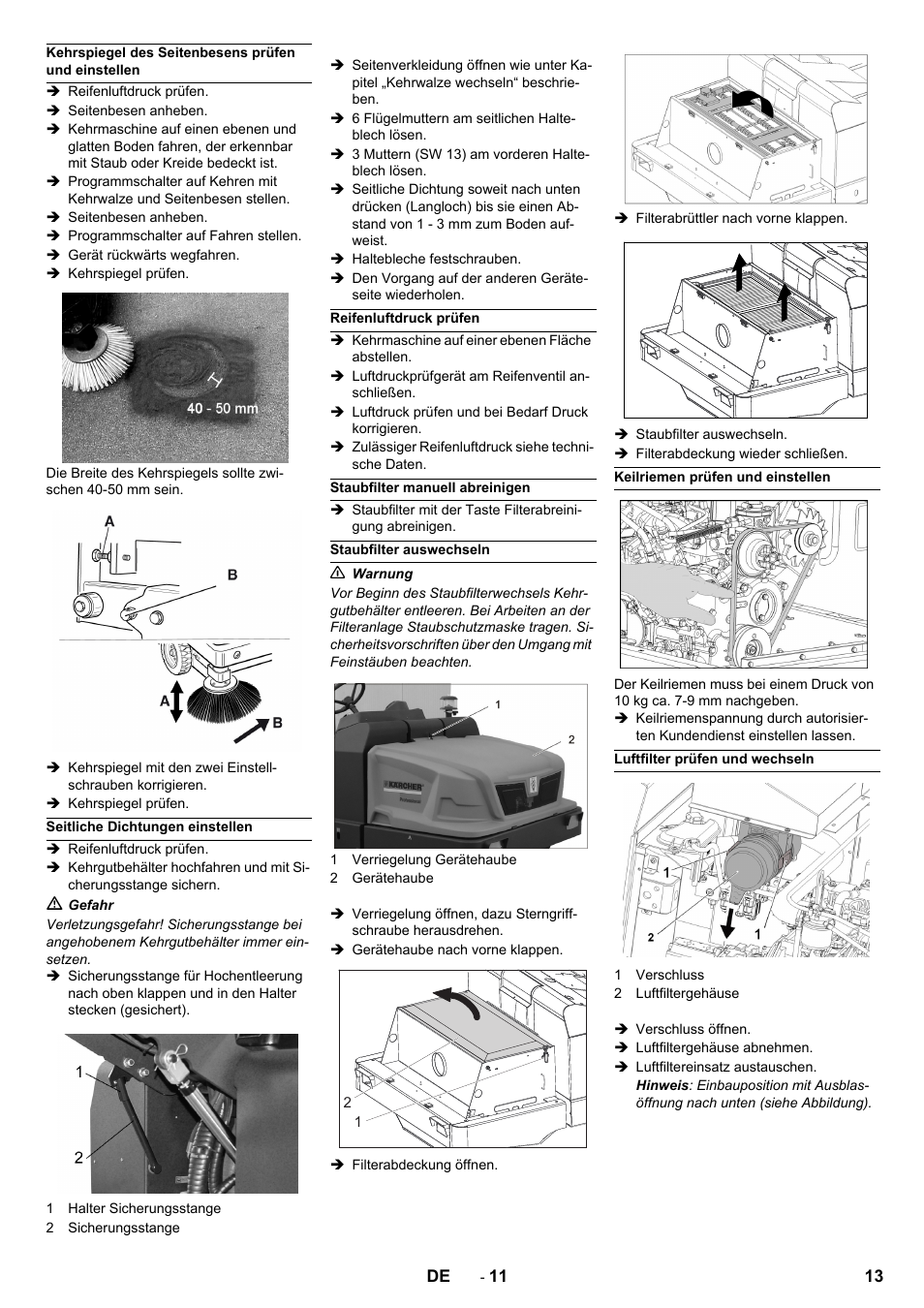 Karcher KM 150-500 LPG User Manual | Page 13 / 457