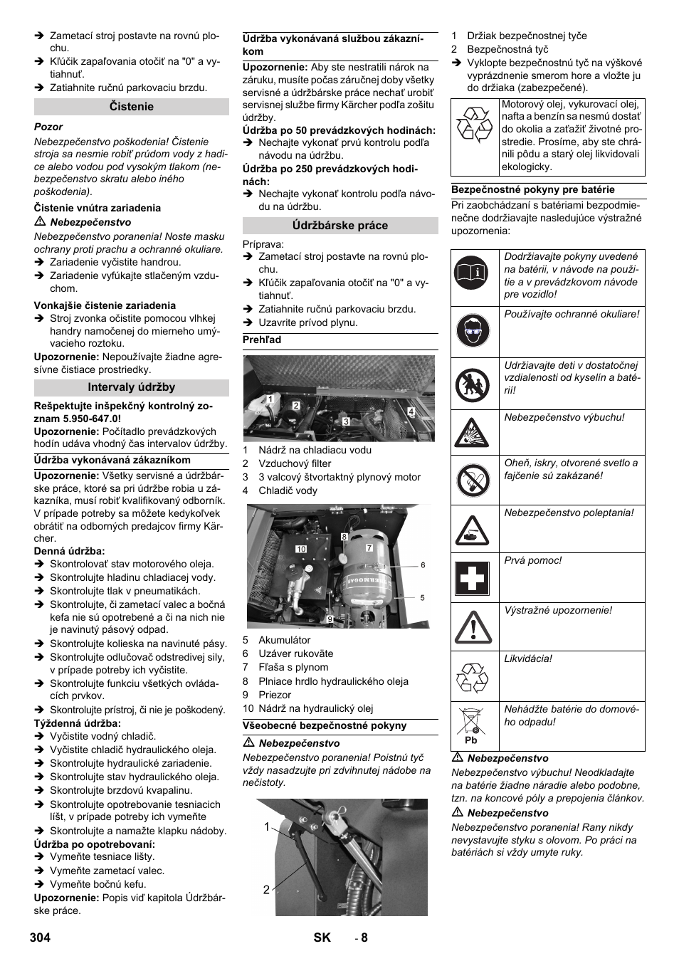 Karcher KM 150-500 LPG User Manual | Page 304 / 457