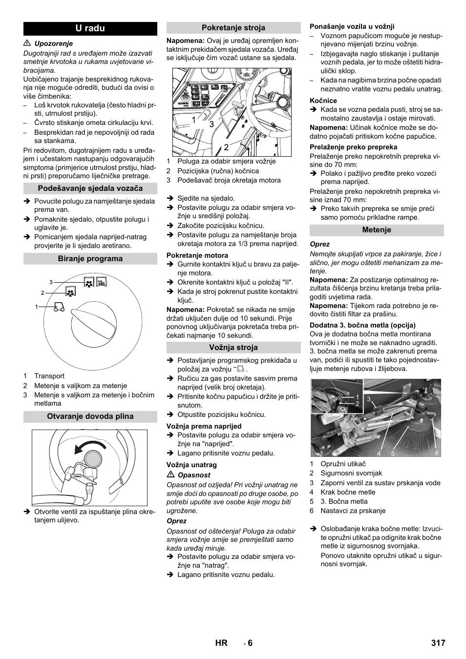 U radu | Karcher KM 150-500 LPG User Manual | Page 317 / 457