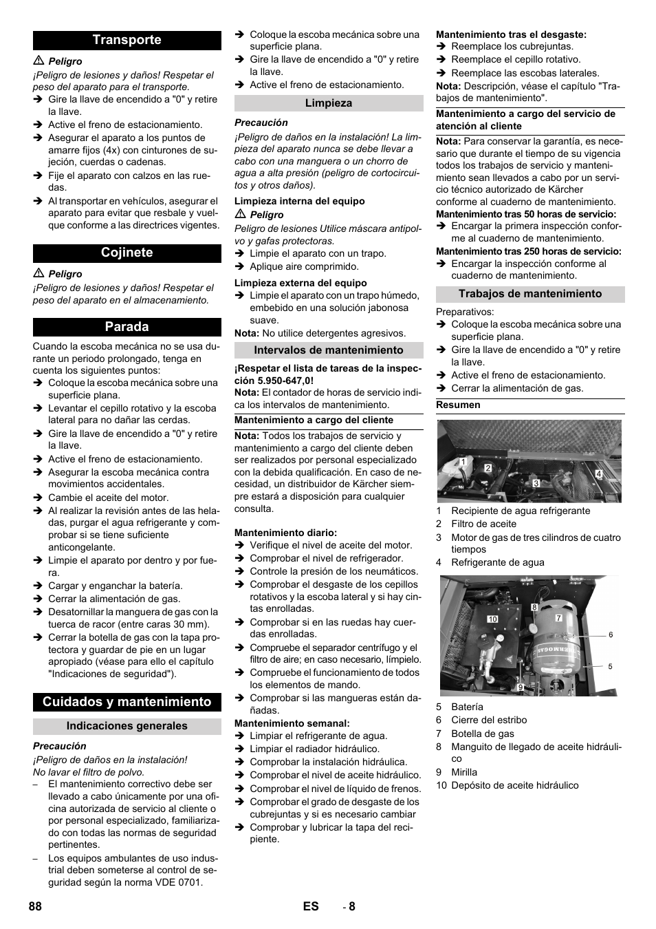 Karcher KM 150-500 LPG User Manual | Page 88 / 457