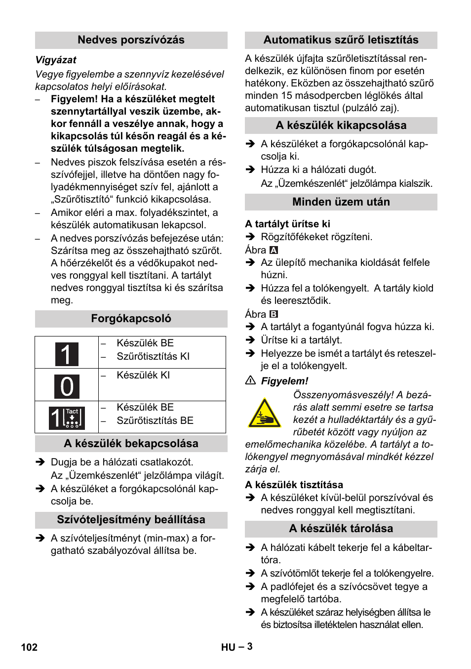 Karcher IVC 60-12-1 Tact EC User Manual | Page 102 / 188