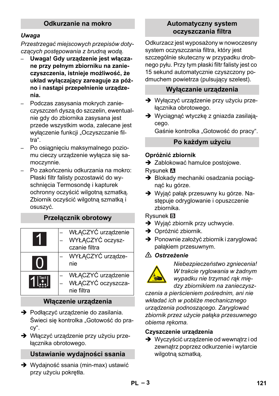 Karcher IVC 60-12-1 Tact EC User Manual | Page 121 / 188