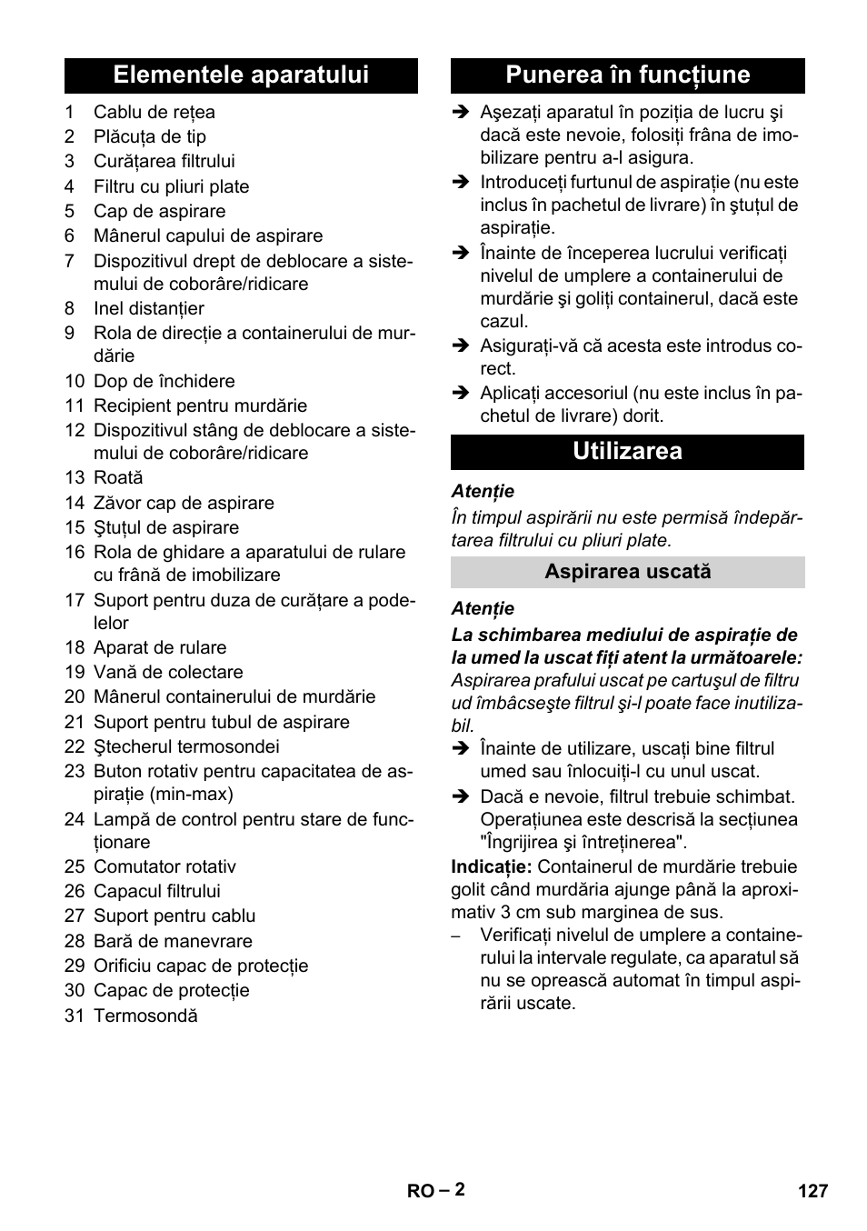 Karcher IVC 60-12-1 Tact EC User Manual | Page 127 / 188