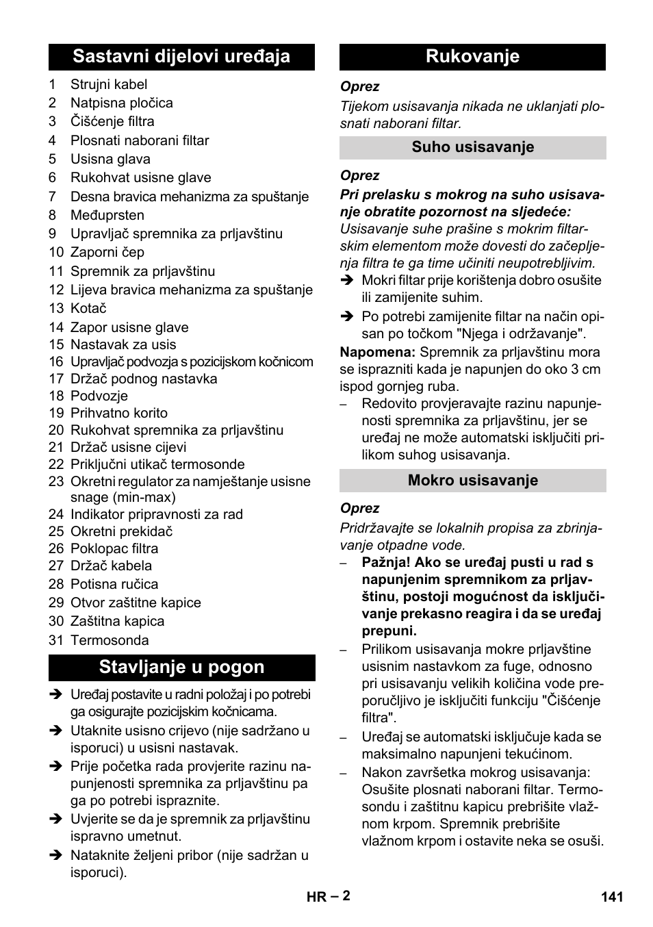 Karcher IVC 60-12-1 Tact EC User Manual | Page 141 / 188