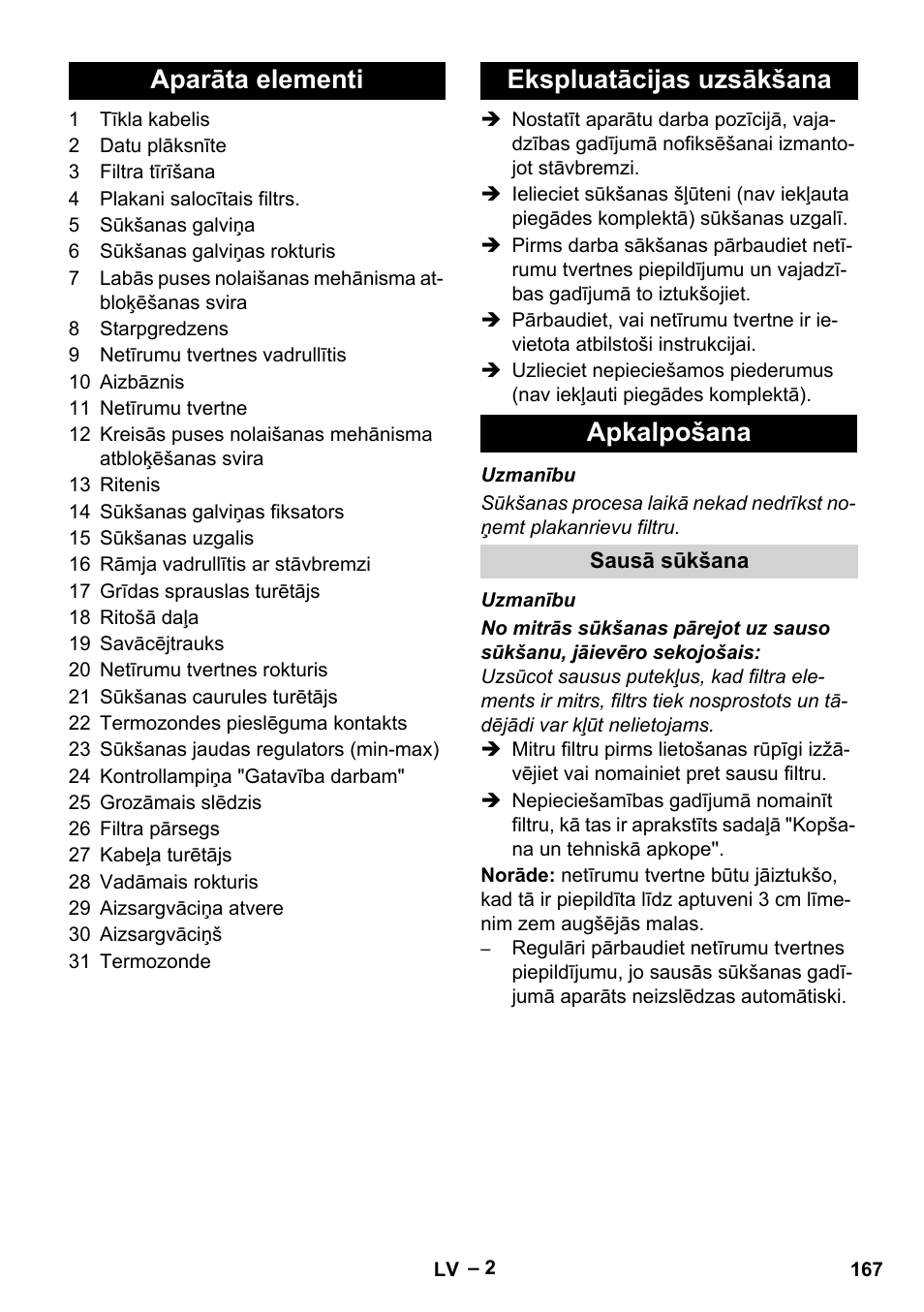 Karcher IVC 60-12-1 Tact EC User Manual | Page 167 / 188