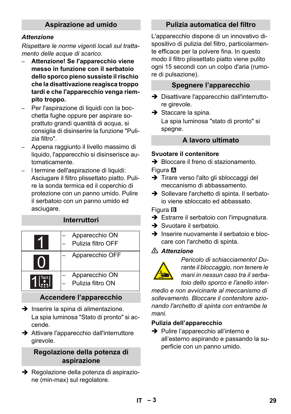 Karcher IVC 60-12-1 Tact EC User Manual | Page 29 / 188