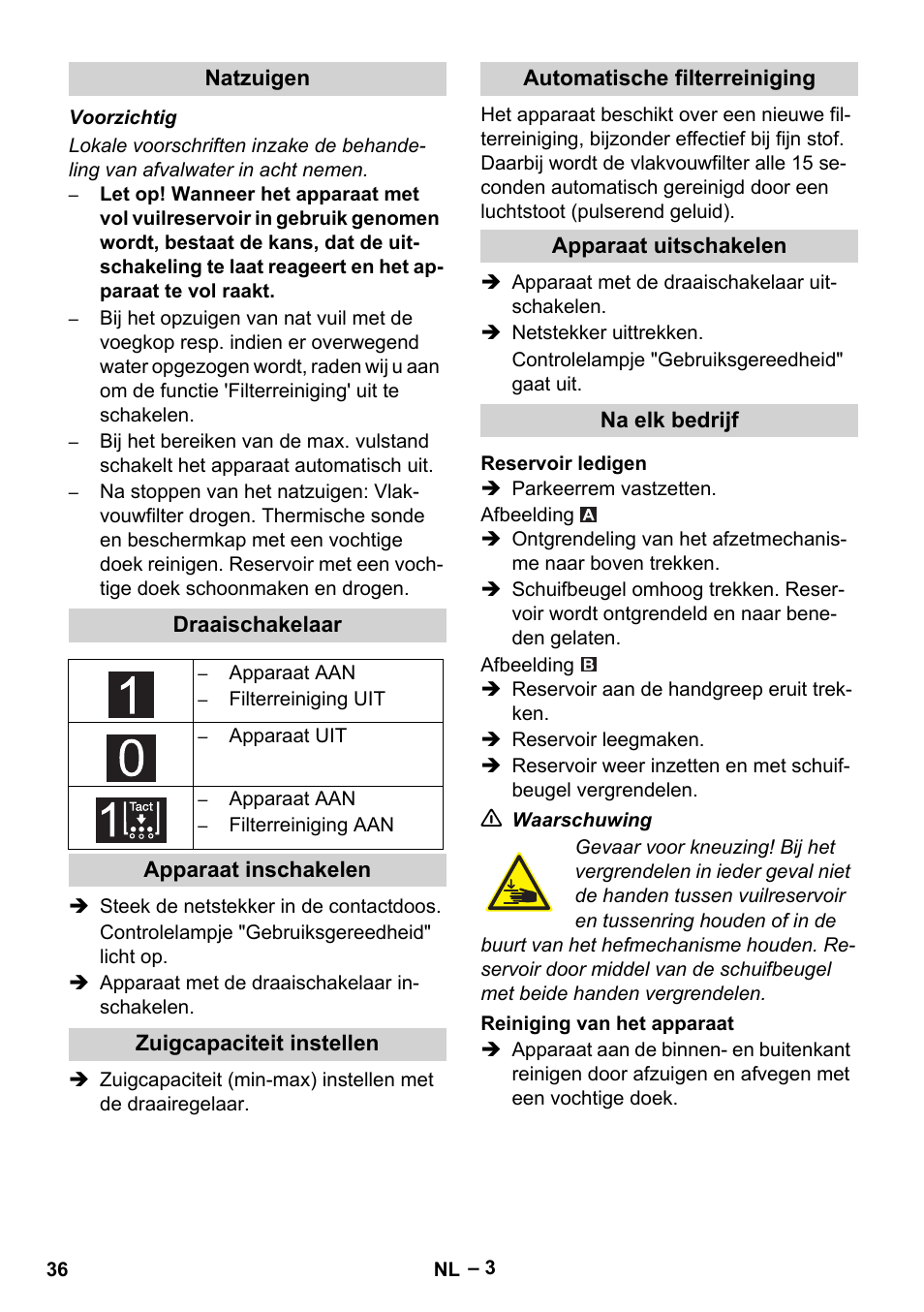 Karcher IVC 60-12-1 Tact EC User Manual | Page 36 / 188