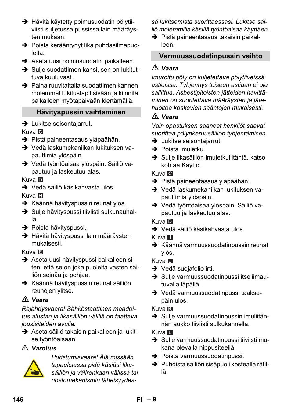 Karcher IVC 60-12-1 Ec H Z22 User Manual | Page 146 / 372