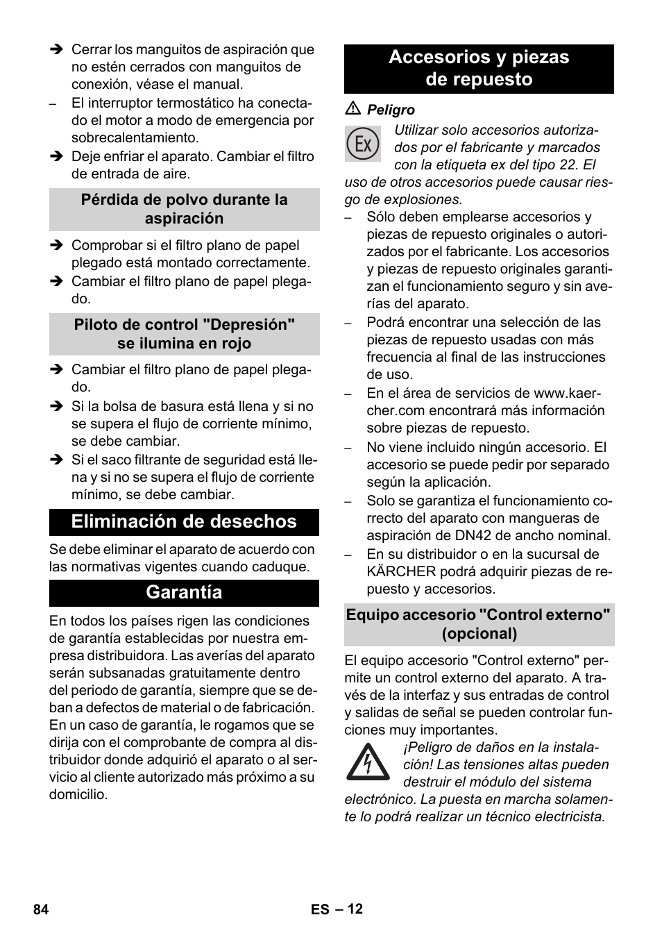 Karcher IVC 60-12-1 Ec H Z22 User Manual | Page 84 / 372