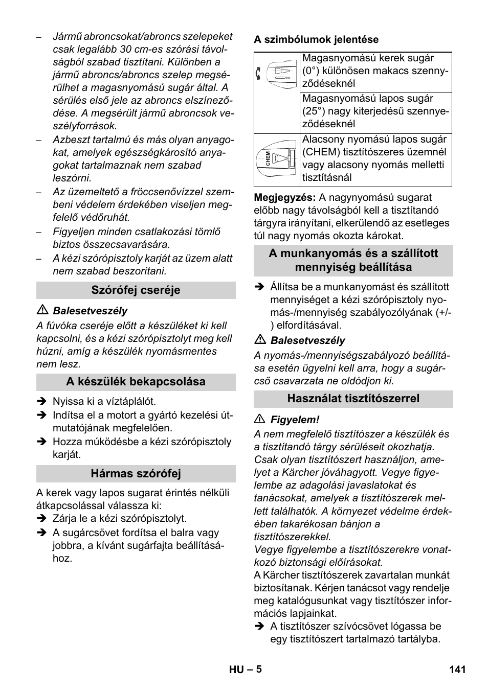 Karcher HD 1050 B User Manual | Page 141 / 270