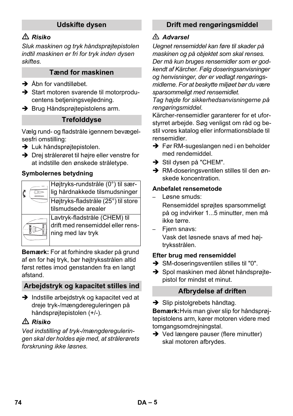Karcher HD 1050 B User Manual | Page 74 / 270