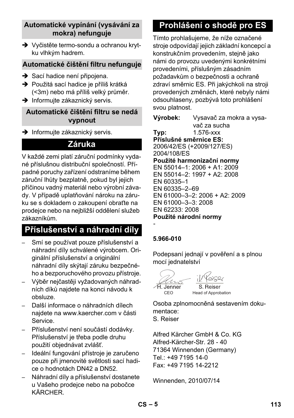 Karcher IVC 60-30 Tact User Manual | Page 113 / 192