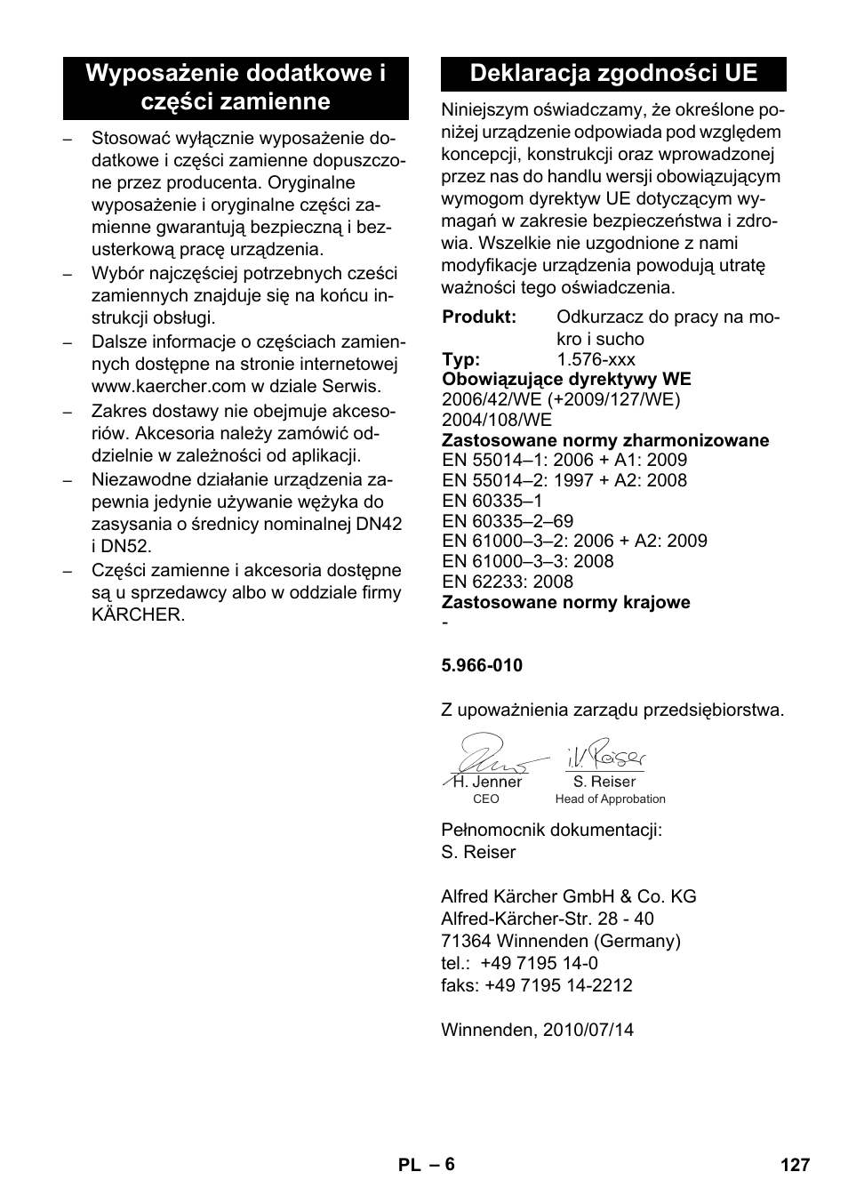 Karcher IVC 60-30 Tact User Manual | Page 127 / 192