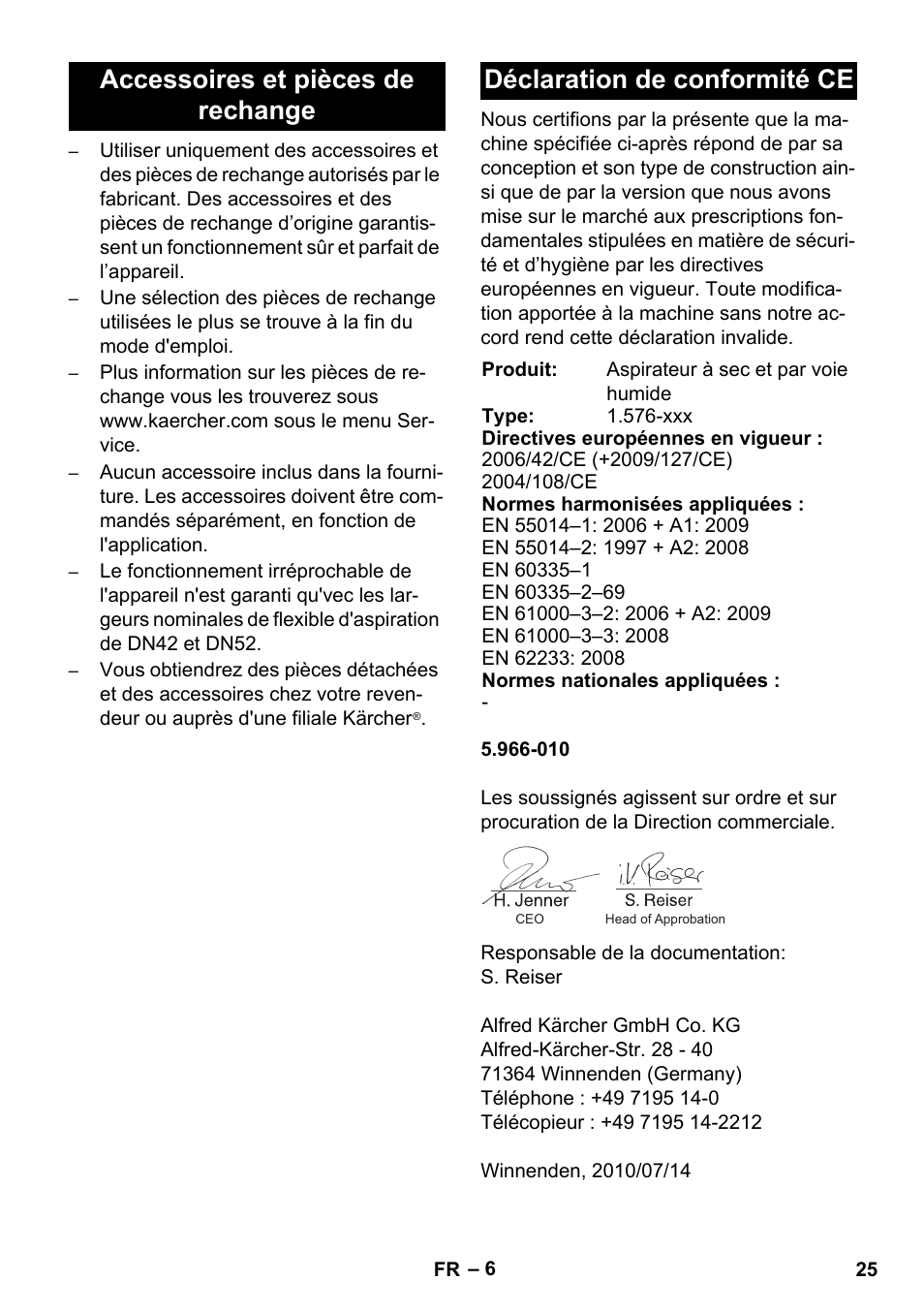 Karcher IVC 60-30 Tact User Manual | Page 25 / 192