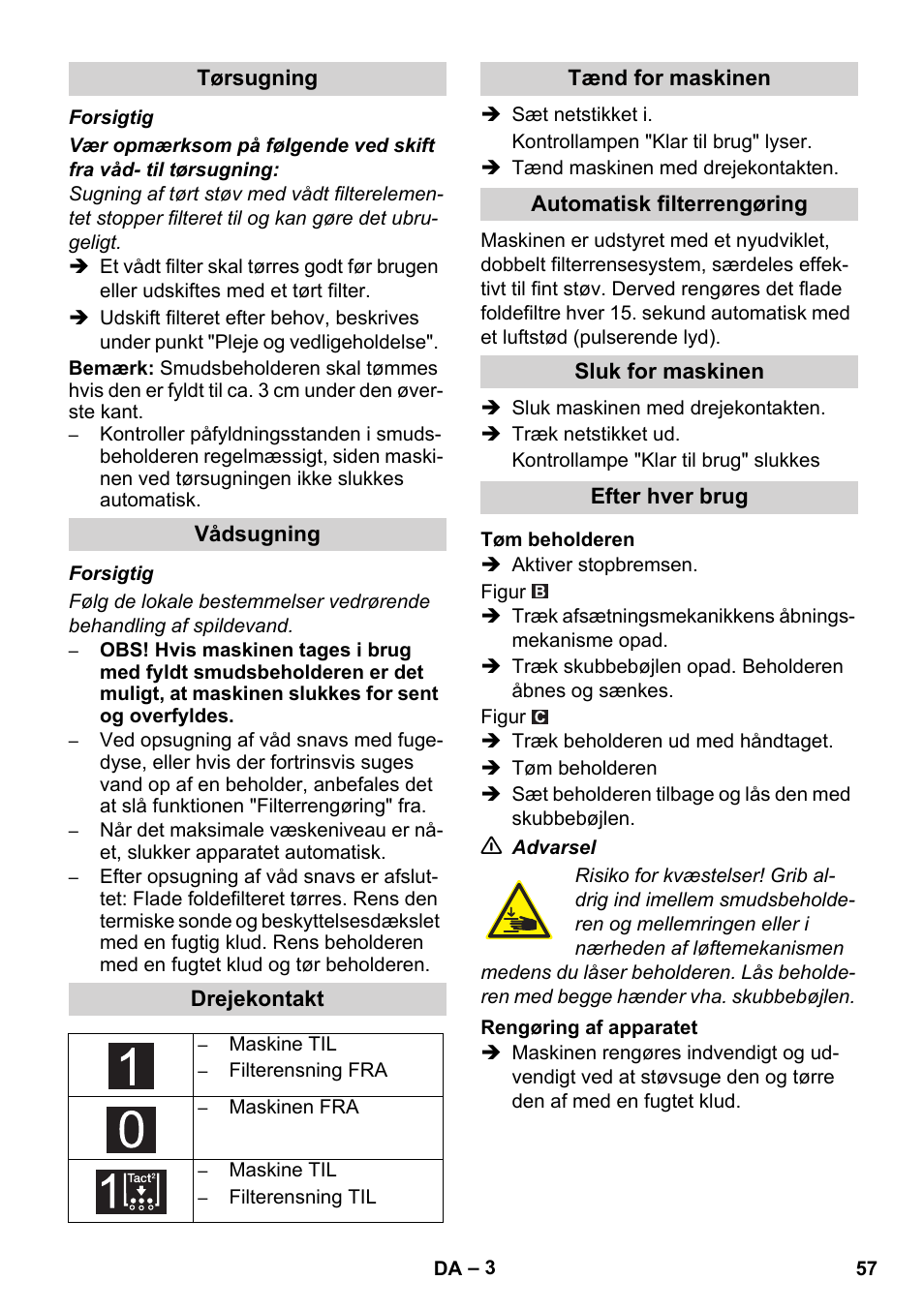 Karcher IVC 60-30 Tact User Manual | Page 57 / 192