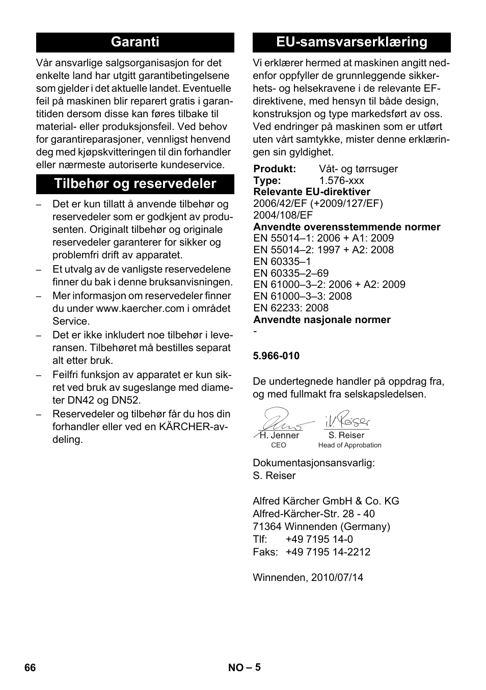 Karcher IVC 60-30 Tact User Manual | Page 66 / 192