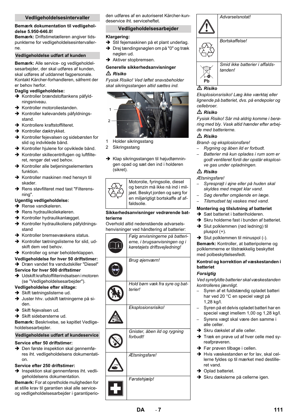 Karcher KM 170-600 D User Manual | Page 111 / 428