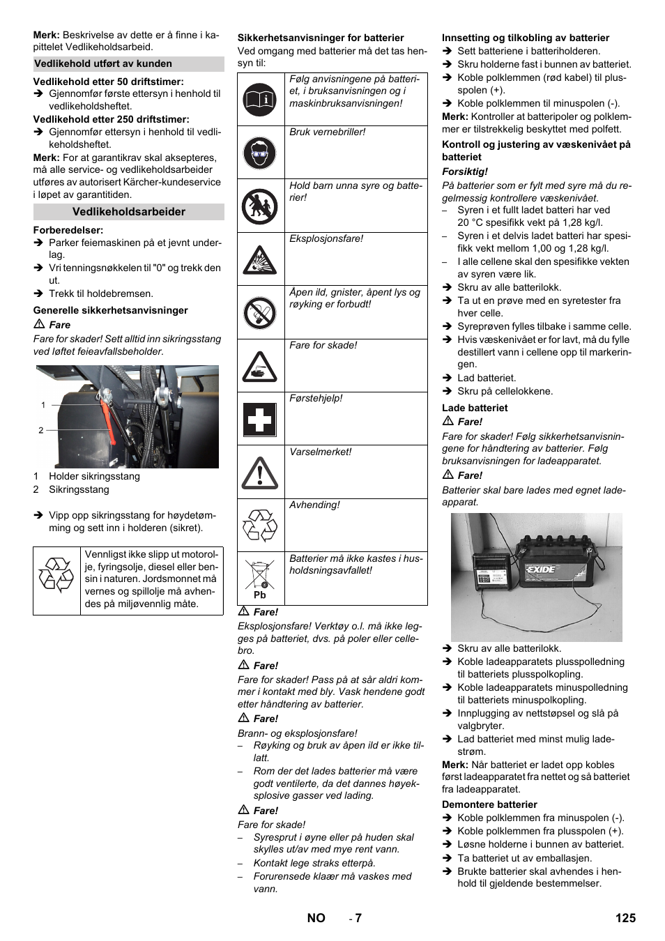 Karcher KM 170-600 D User Manual | Page 125 / 428