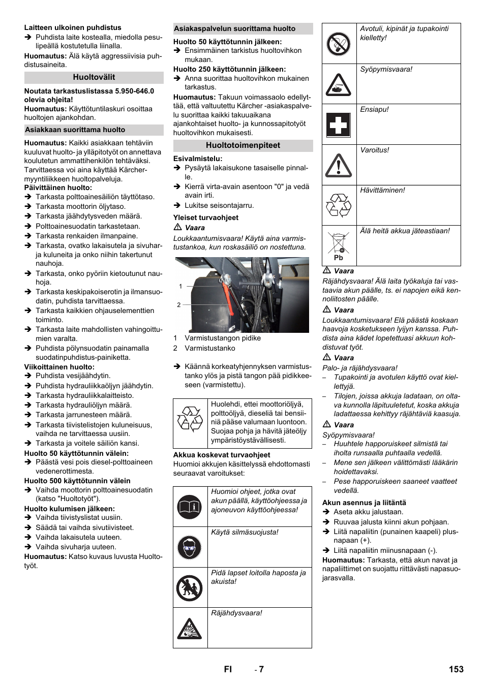 Karcher KM 170-600 D User Manual | Page 153 / 428