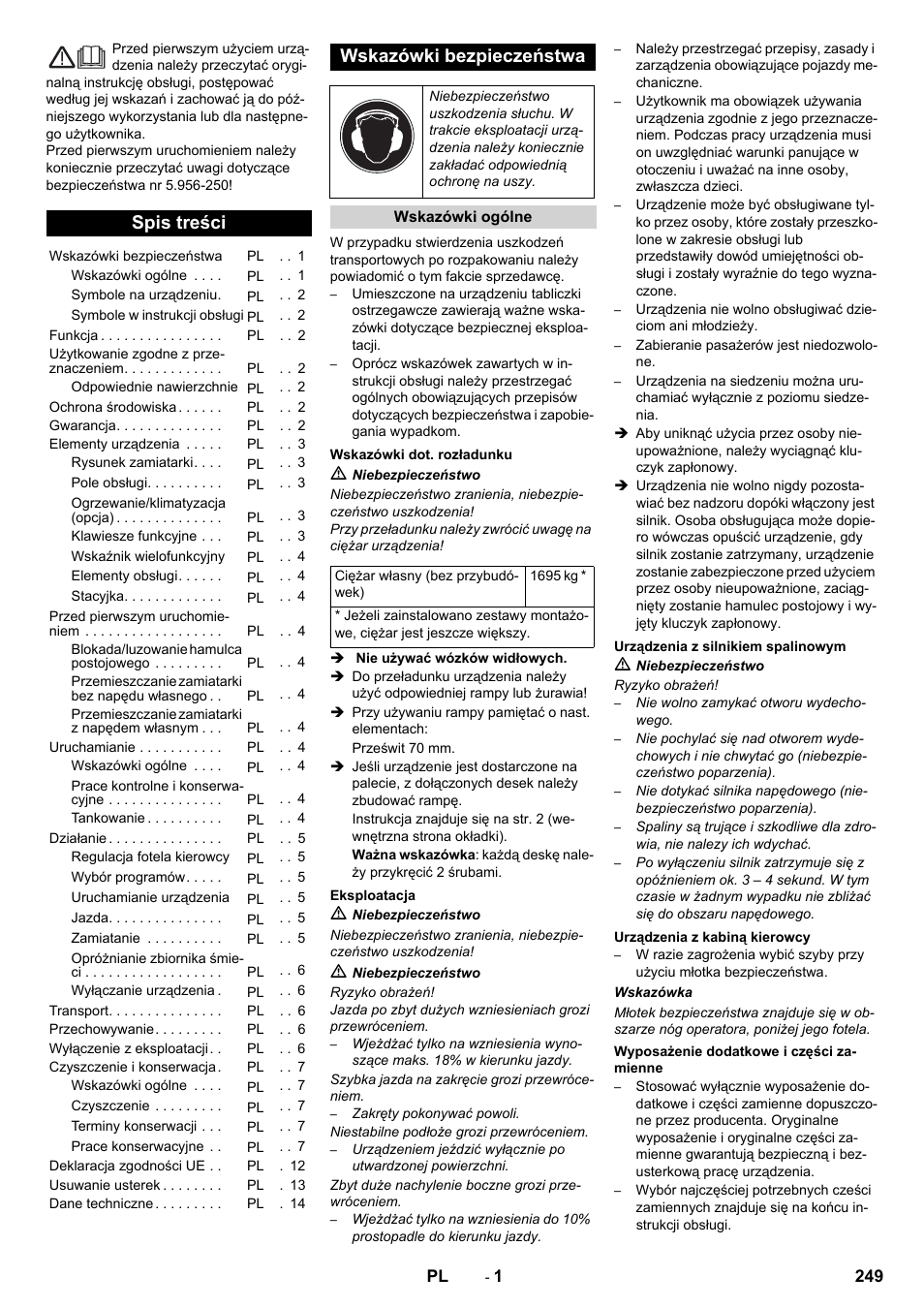 Karcher KM 170-600 D User Manual | Page 249 / 428