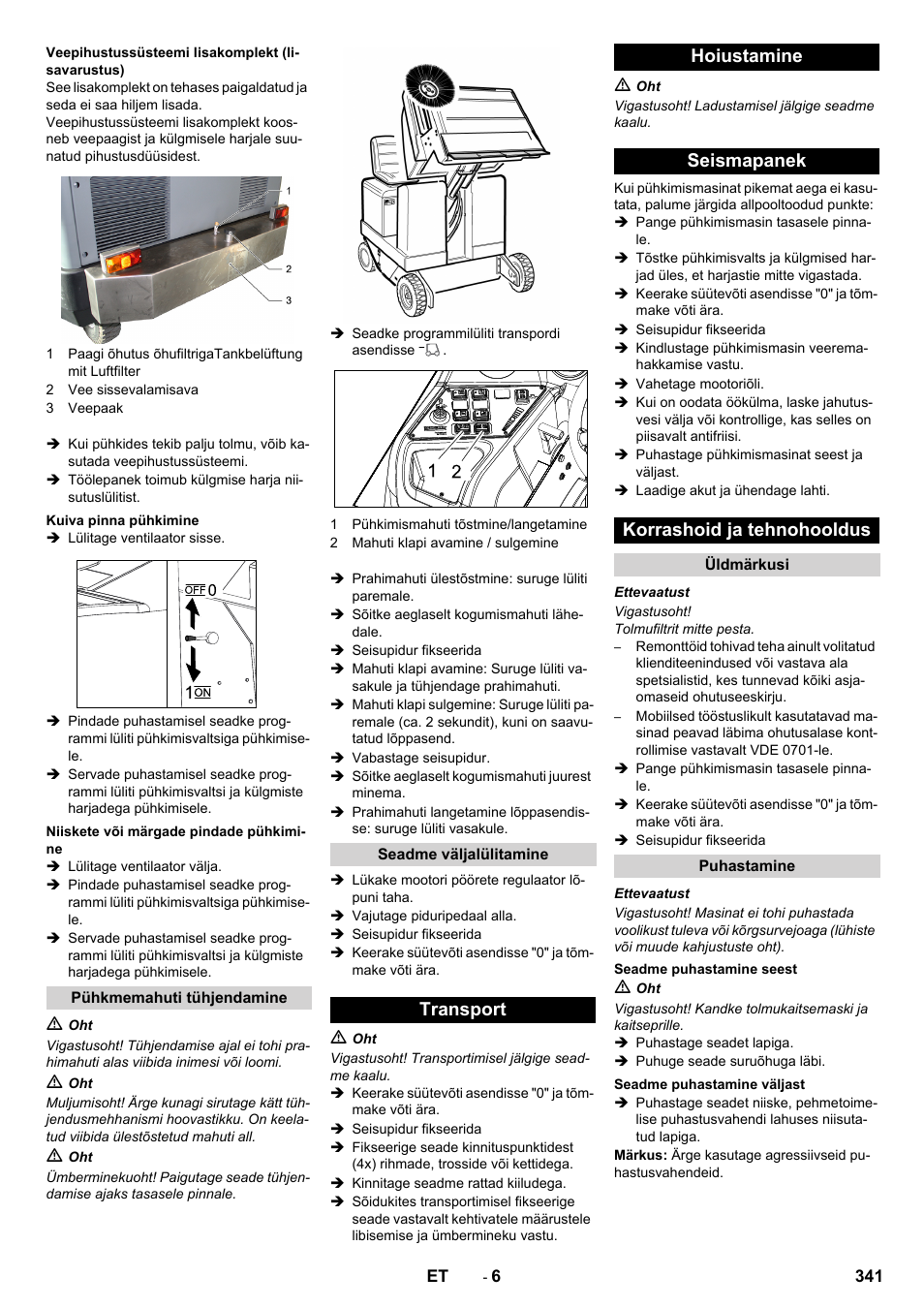 Karcher KM 170-600 D User Manual | Page 341 / 428