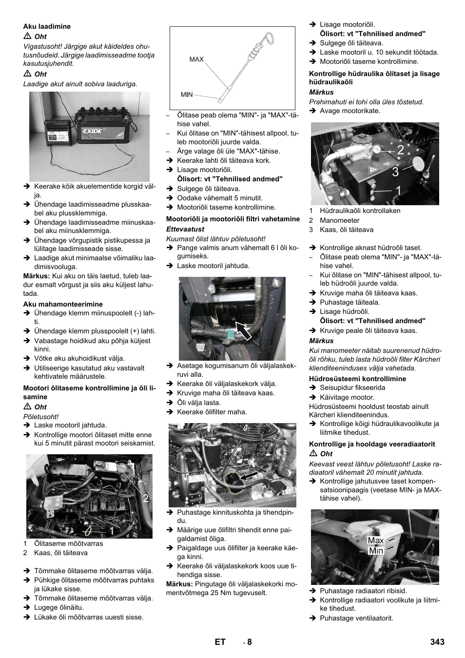Karcher KM 170-600 D User Manual | Page 343 / 428