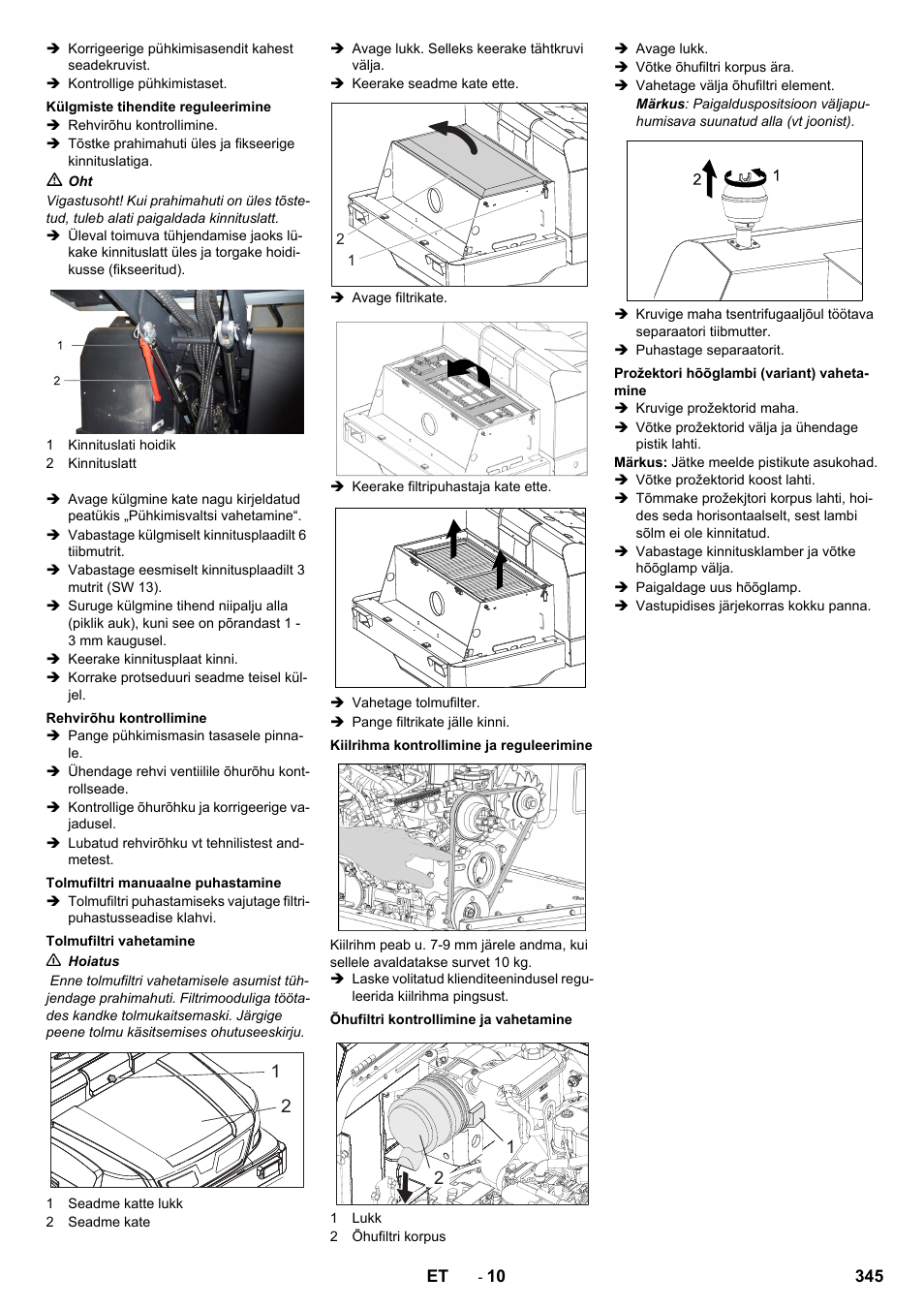 Karcher KM 170-600 D User Manual | Page 345 / 428