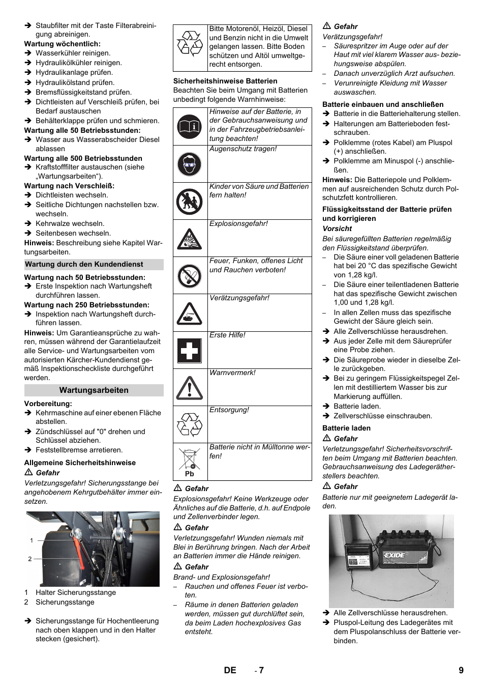 Karcher KM 170-600 D User Manual | Page 9 / 428