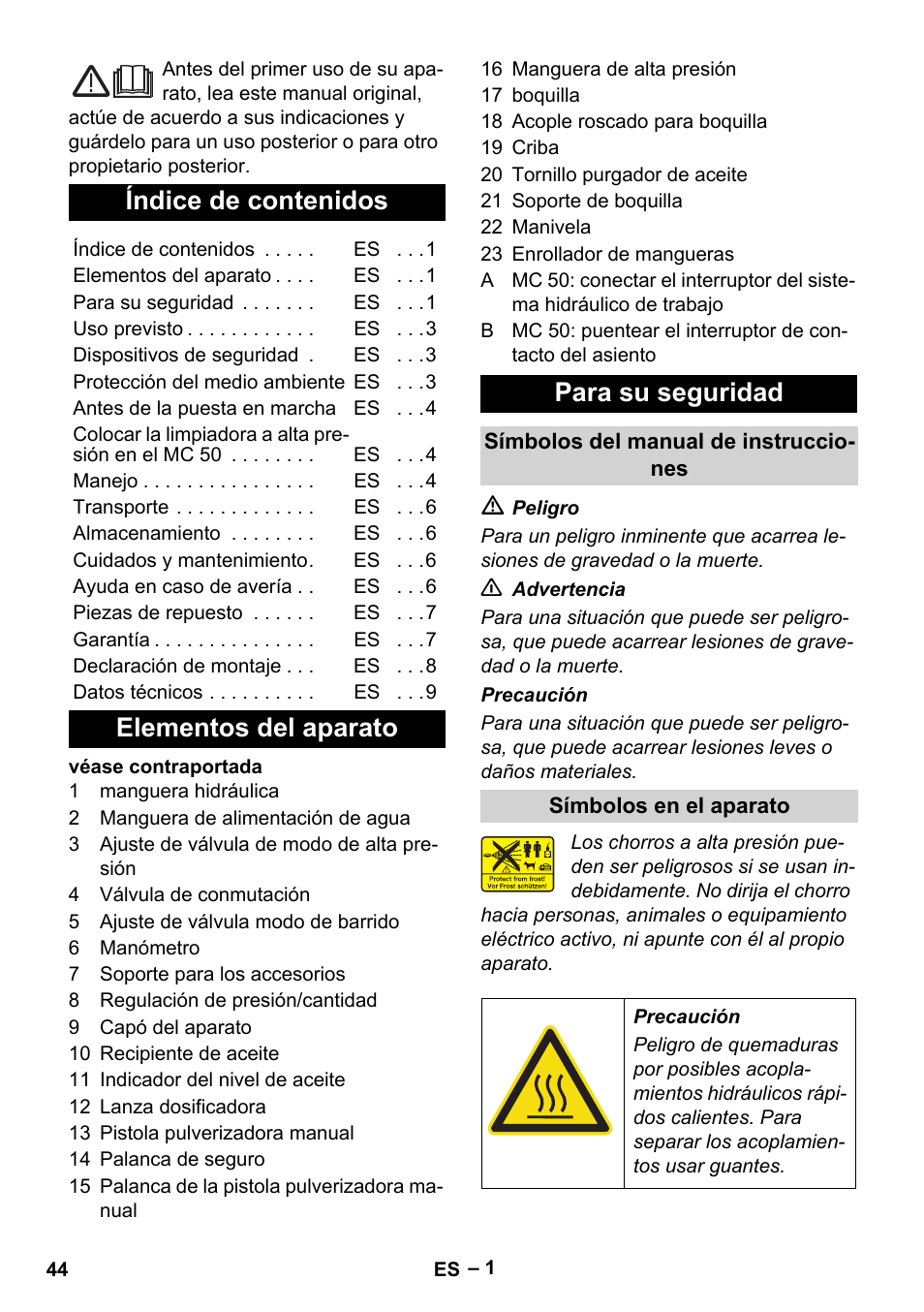 Karcher MIC 34C User Manual | Page 44 / 172