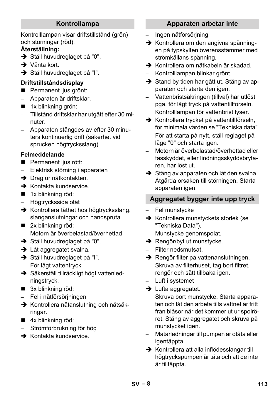 Karcher HD 16-15-4 Cage Plus User Manual | Page 113 / 316