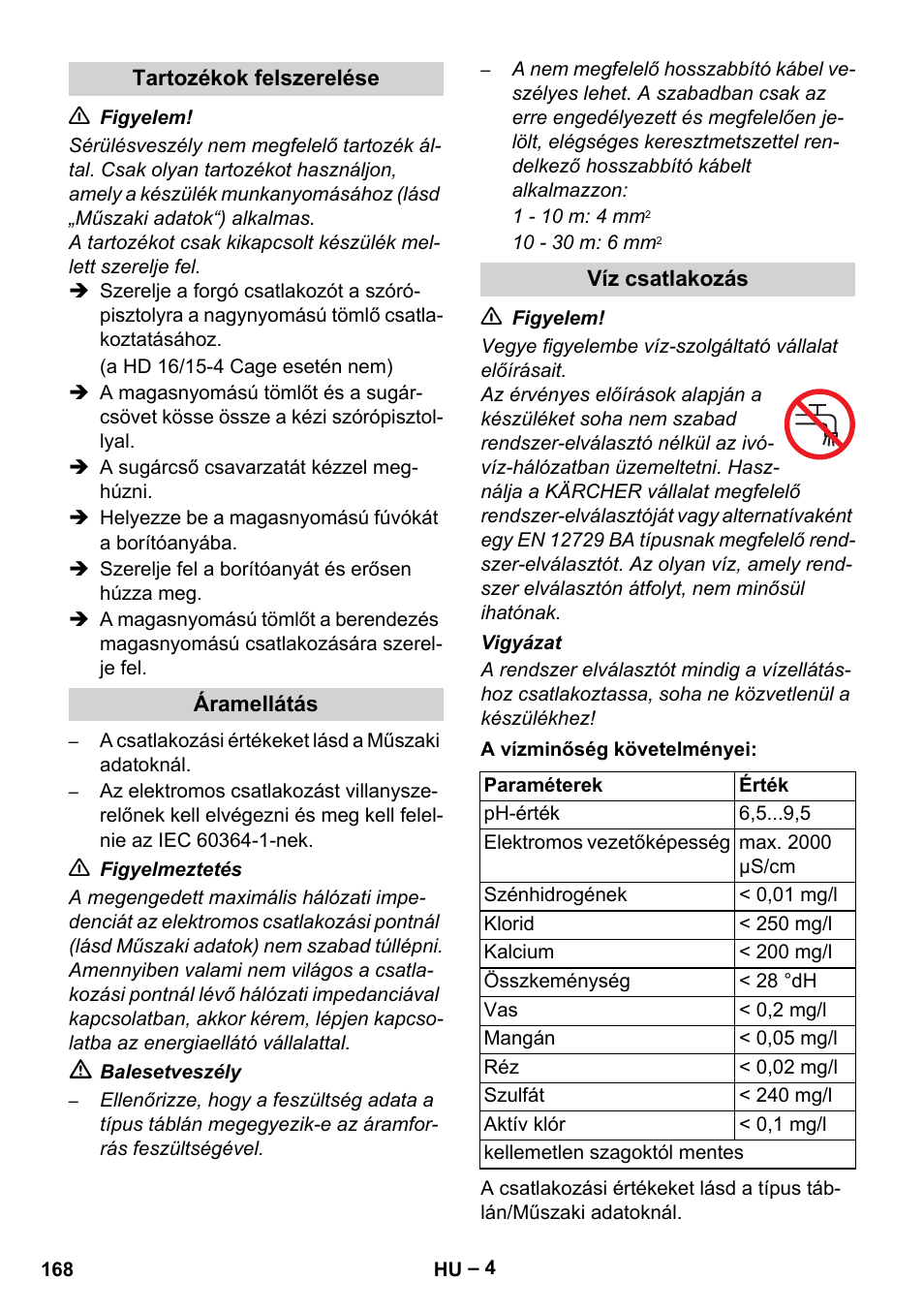 Karcher HD 16-15-4 Cage Plus User Manual | Page 168 / 316