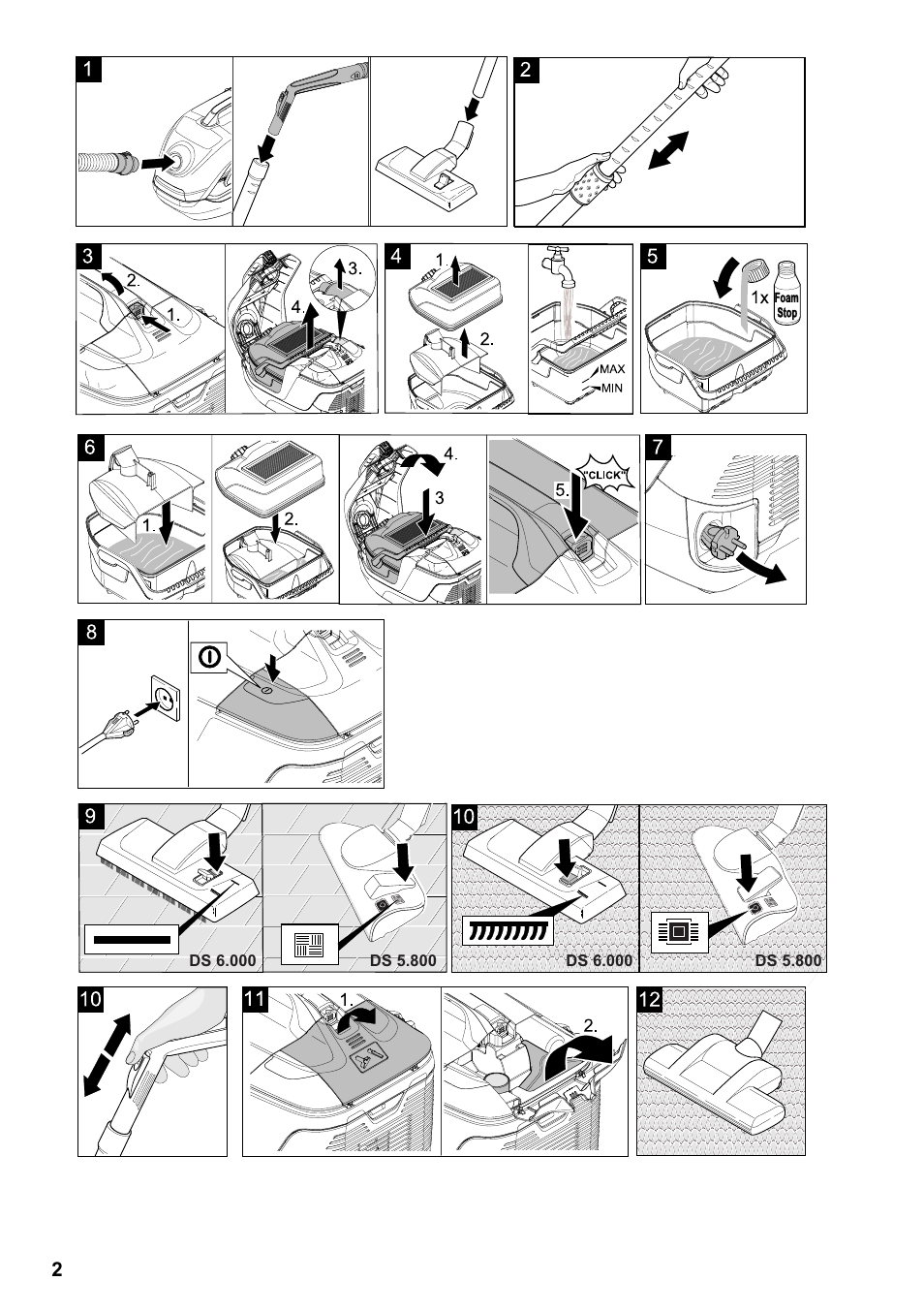 Karcher Vysavač s vodním filtrem DS 5-800 vodní filtr User Manual | Page 2 / 198