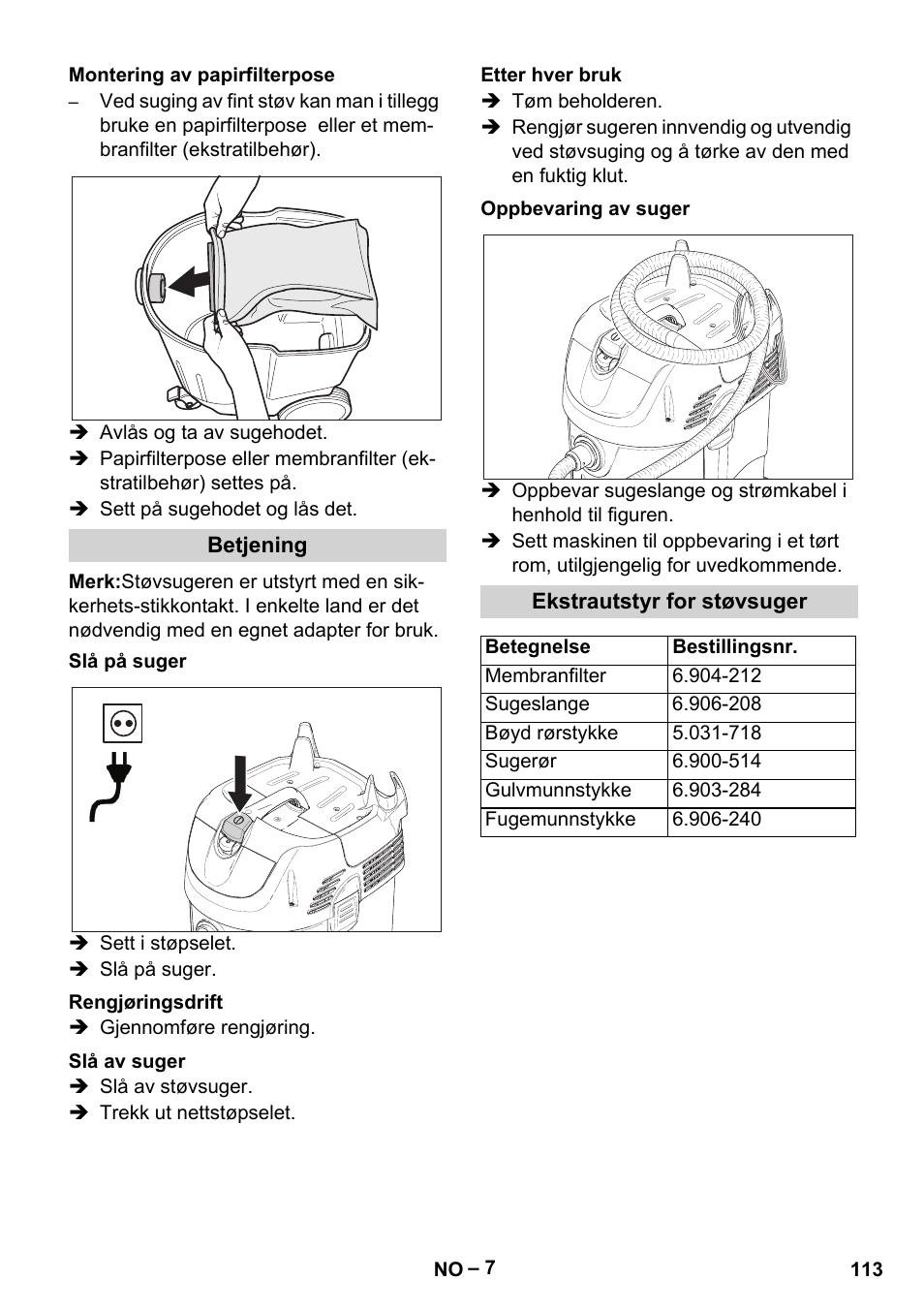 Karcher SB V1 Eco User Manual | Page 113 / 356