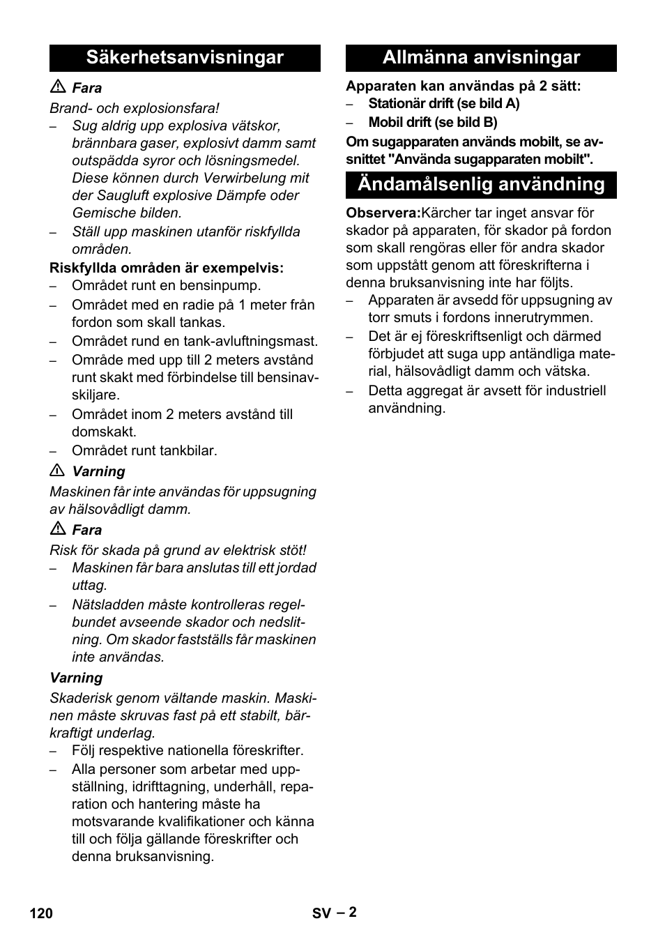 Karcher SB V1 Eco User Manual | Page 120 / 356