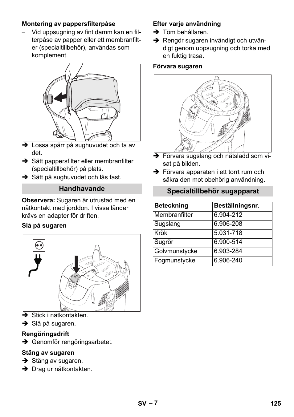 Karcher SB V1 Eco User Manual | Page 125 / 356