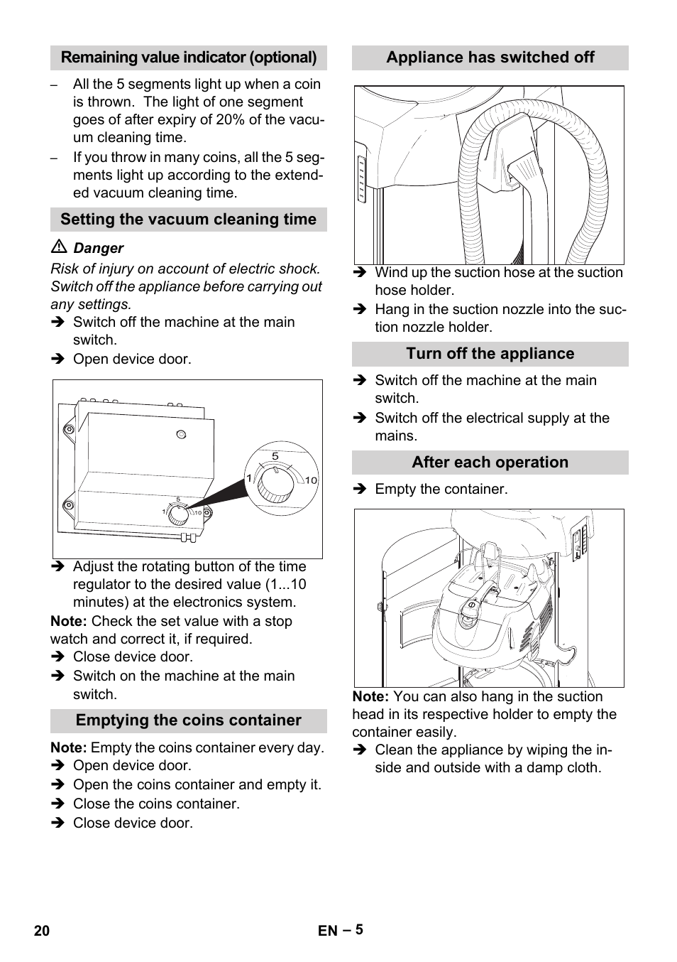 Karcher SB V1 Eco User Manual | Page 20 / 356