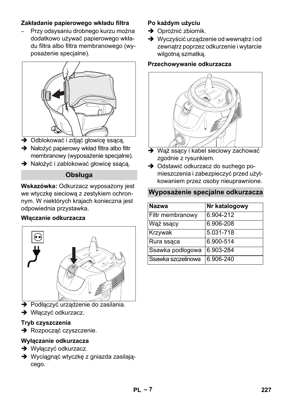 Karcher SB V1 Eco User Manual | Page 227 / 356