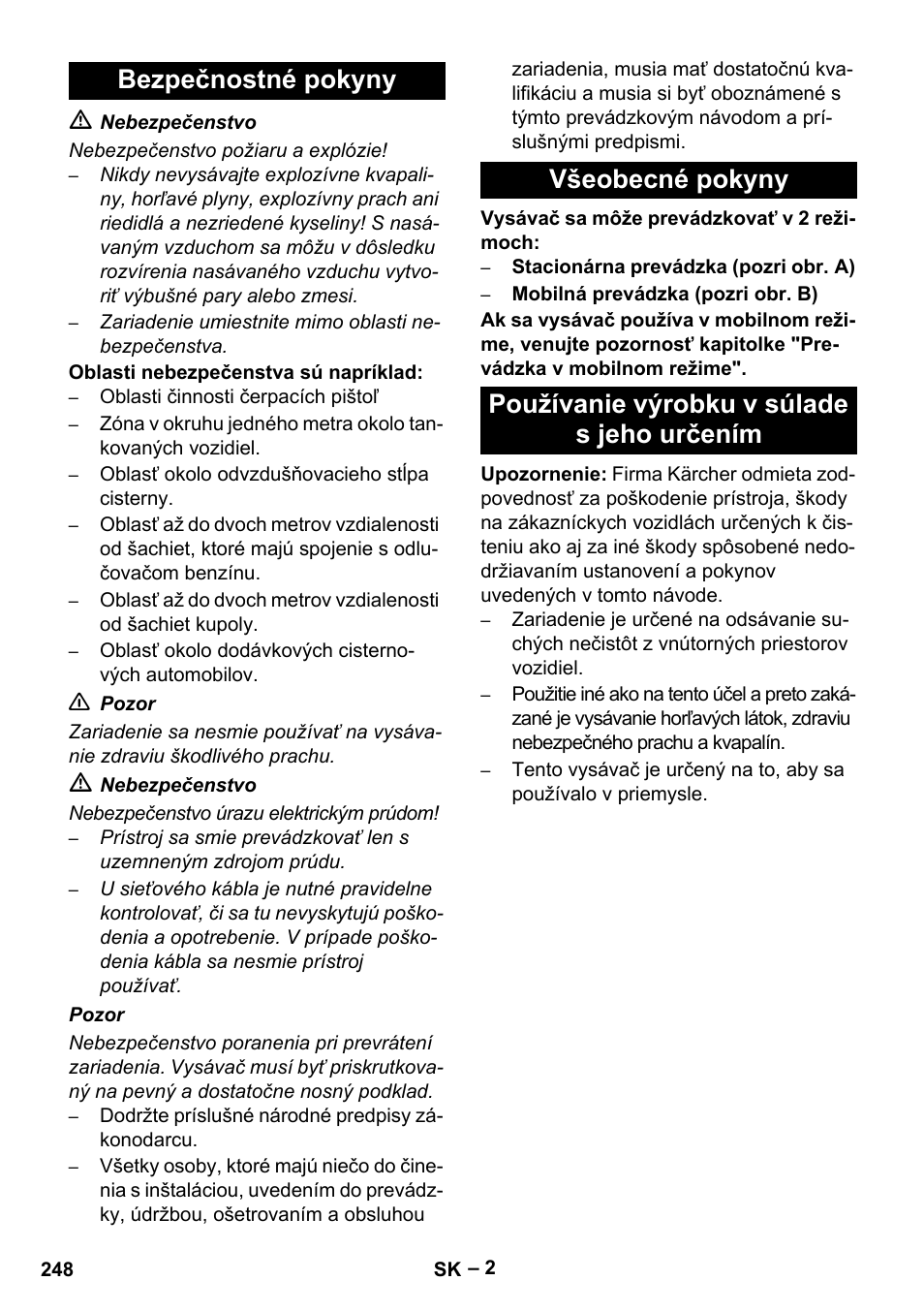 Karcher SB V1 Eco User Manual | Page 248 / 356