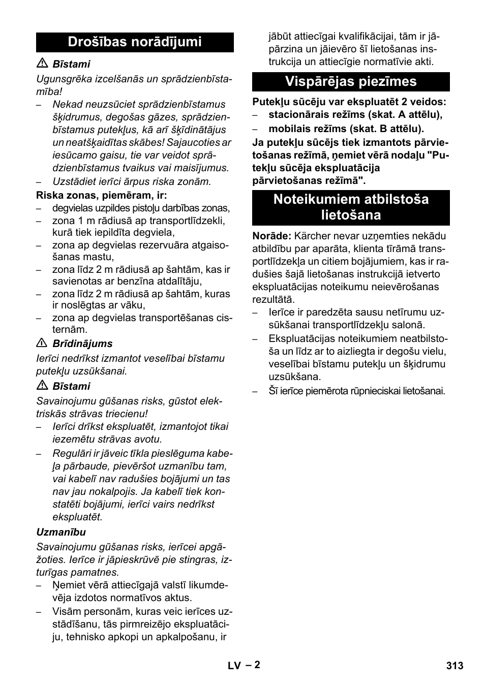 Karcher SB V1 Eco User Manual | Page 313 / 356