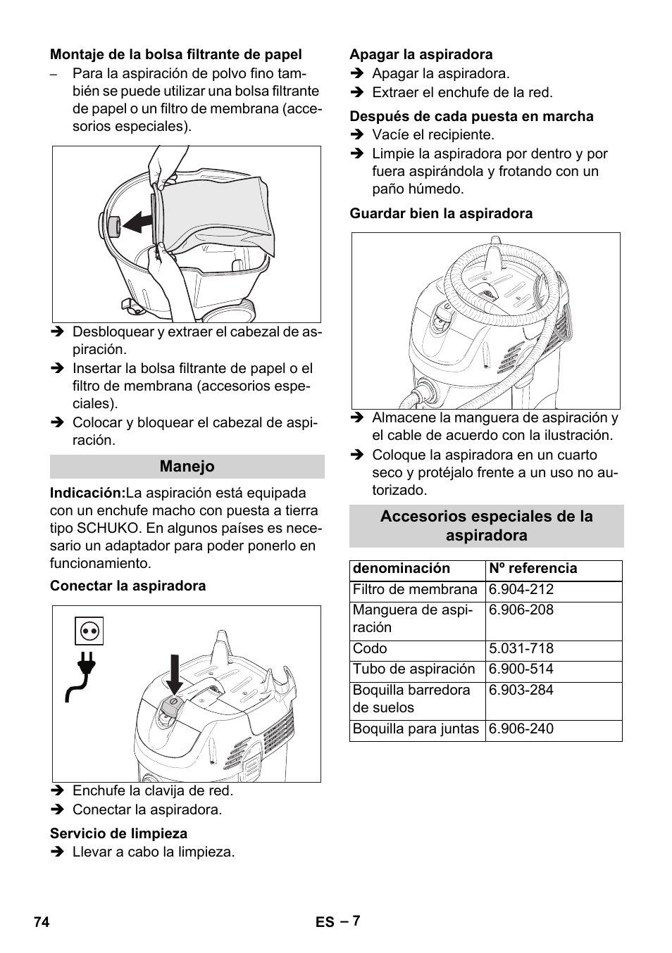 Karcher SB V1 Eco User Manual | Page 74 / 356