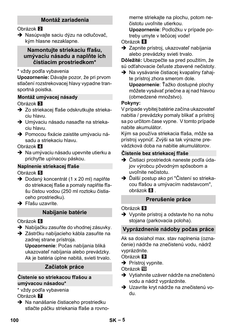 Karcher WV 50 Plus User Manual | Page 100 / 152