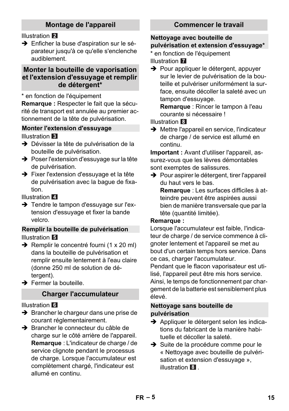 Karcher WV 50 Plus User Manual | Page 15 / 152