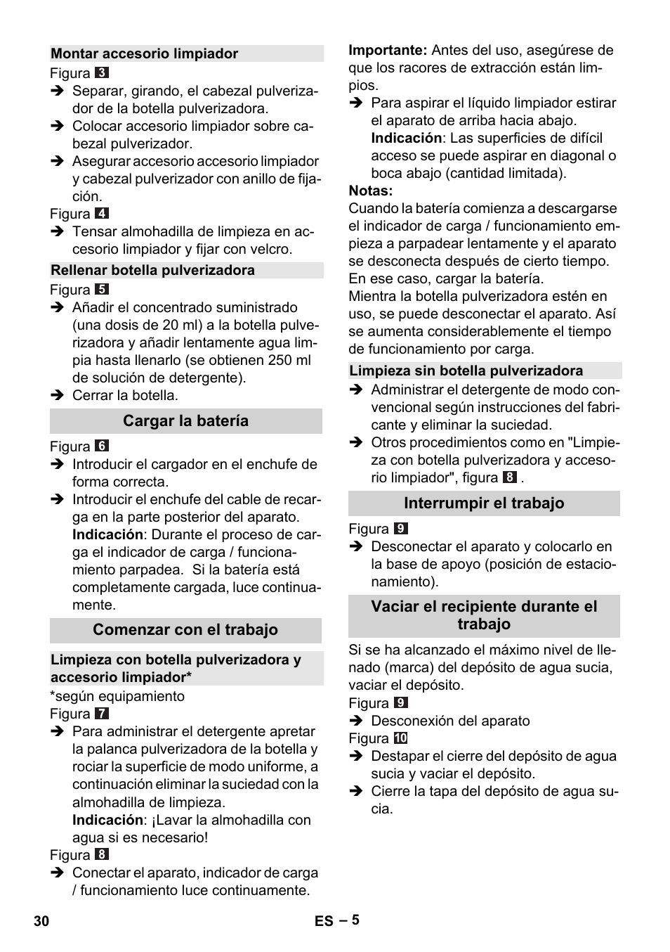 Karcher WV 50 Plus User Manual | Page 30 / 152