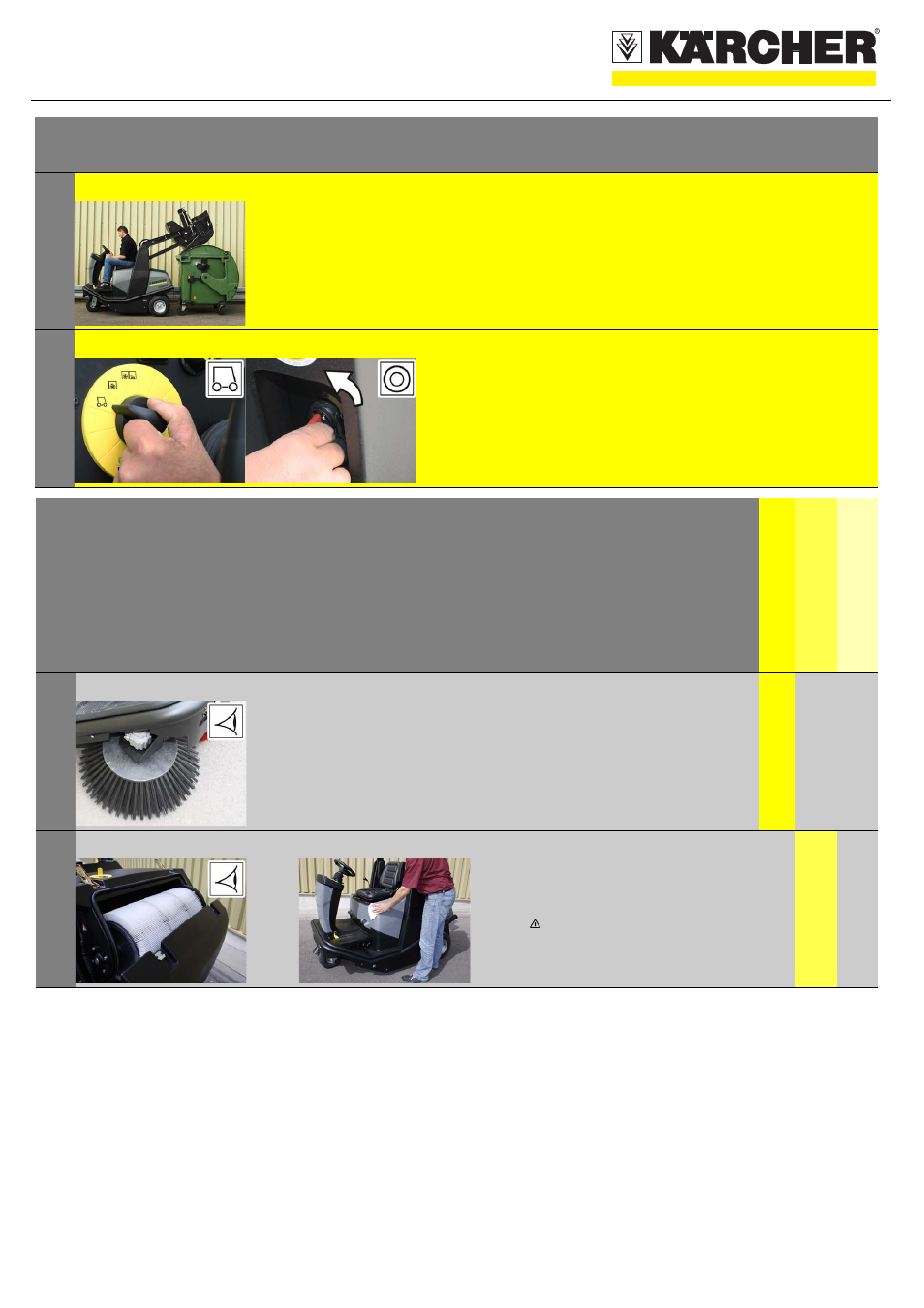 Quickstart, Finish operation, Maintenance and care | Karcher KM 120-150 R Bp Pack User Manual | Page 4 / 5