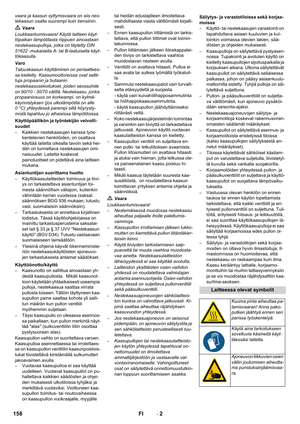 158 fi | Karcher KM 170-600 R Lpg User Manual | Page 158 / 472