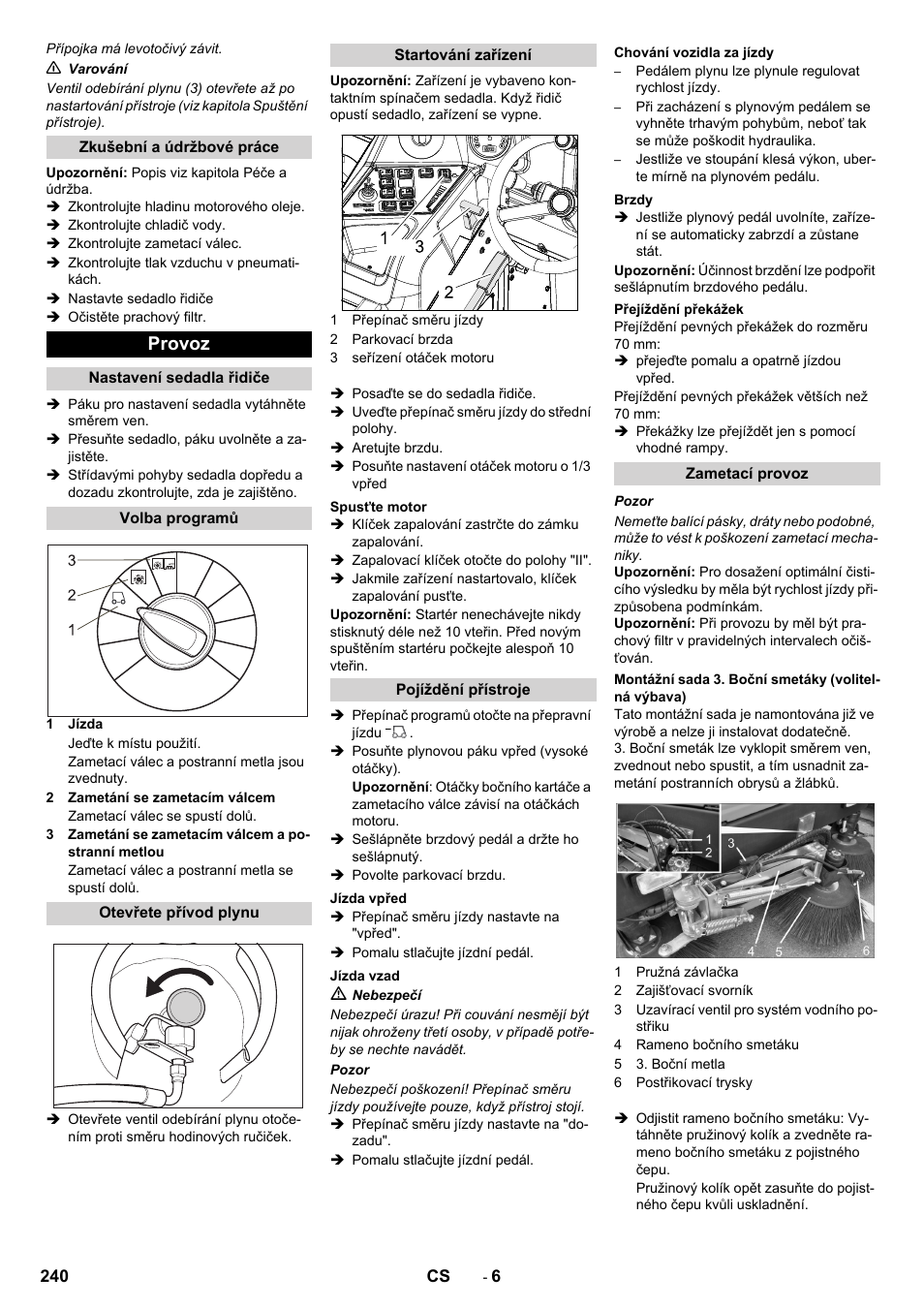 Provoz | Karcher KM 170-600 R Lpg User Manual | Page 240 / 472