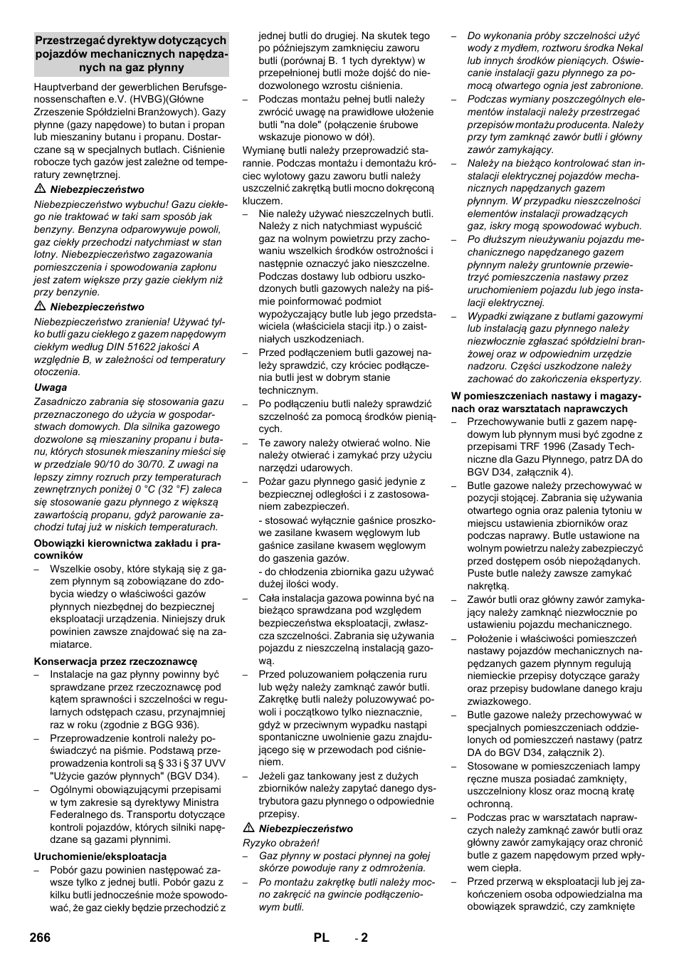 Karcher KM 170-600 R Lpg User Manual | Page 266 / 472
