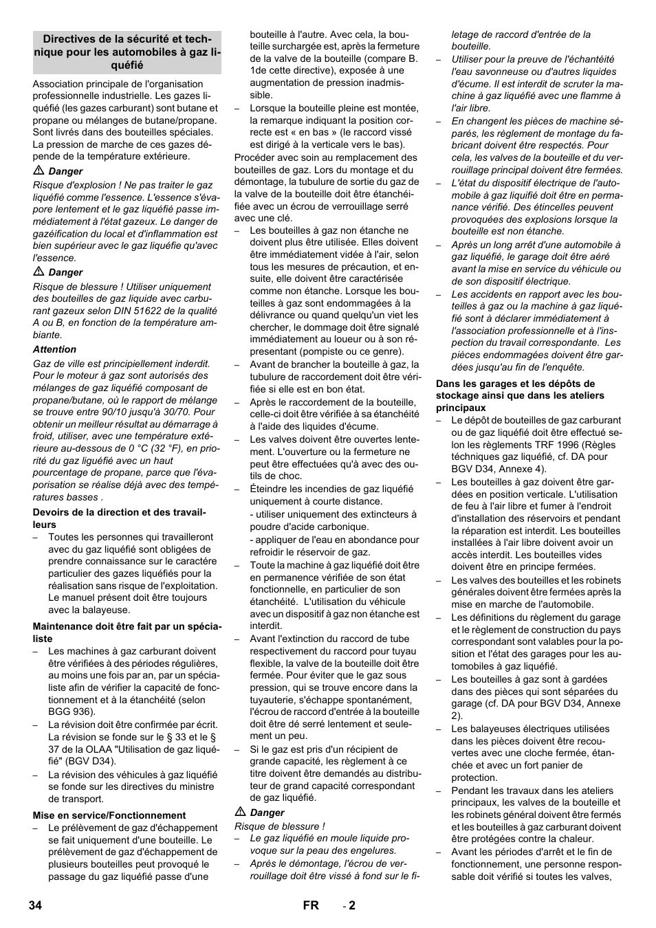 Karcher KM 170-600 R Lpg User Manual | Page 34 / 472