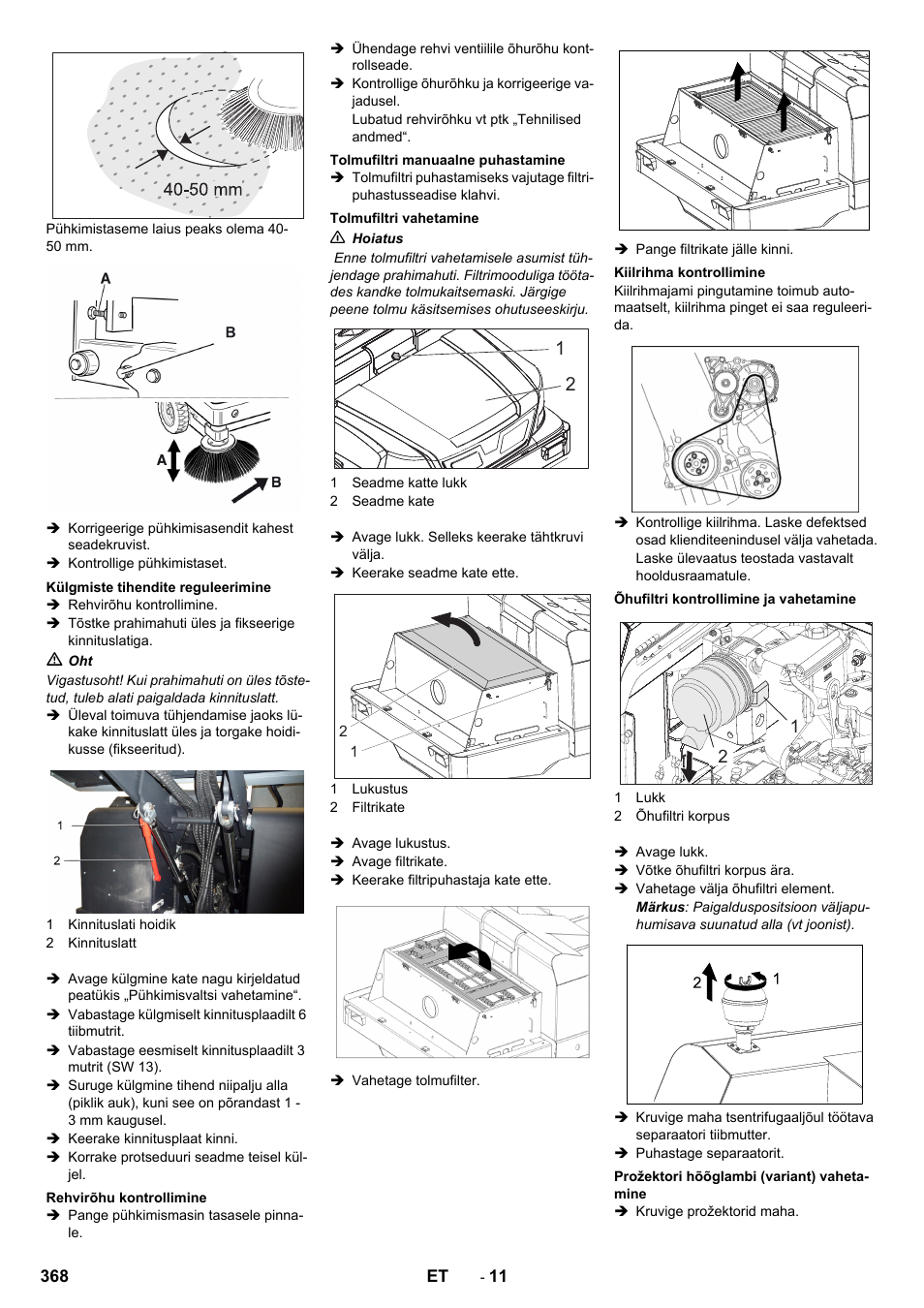 Karcher KM 170-600 R Lpg User Manual | Page 368 / 472